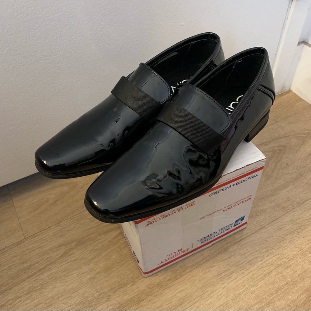 Calvin Klein Bernard Patent Slip-On Loafer Men’s Size 8 EUC